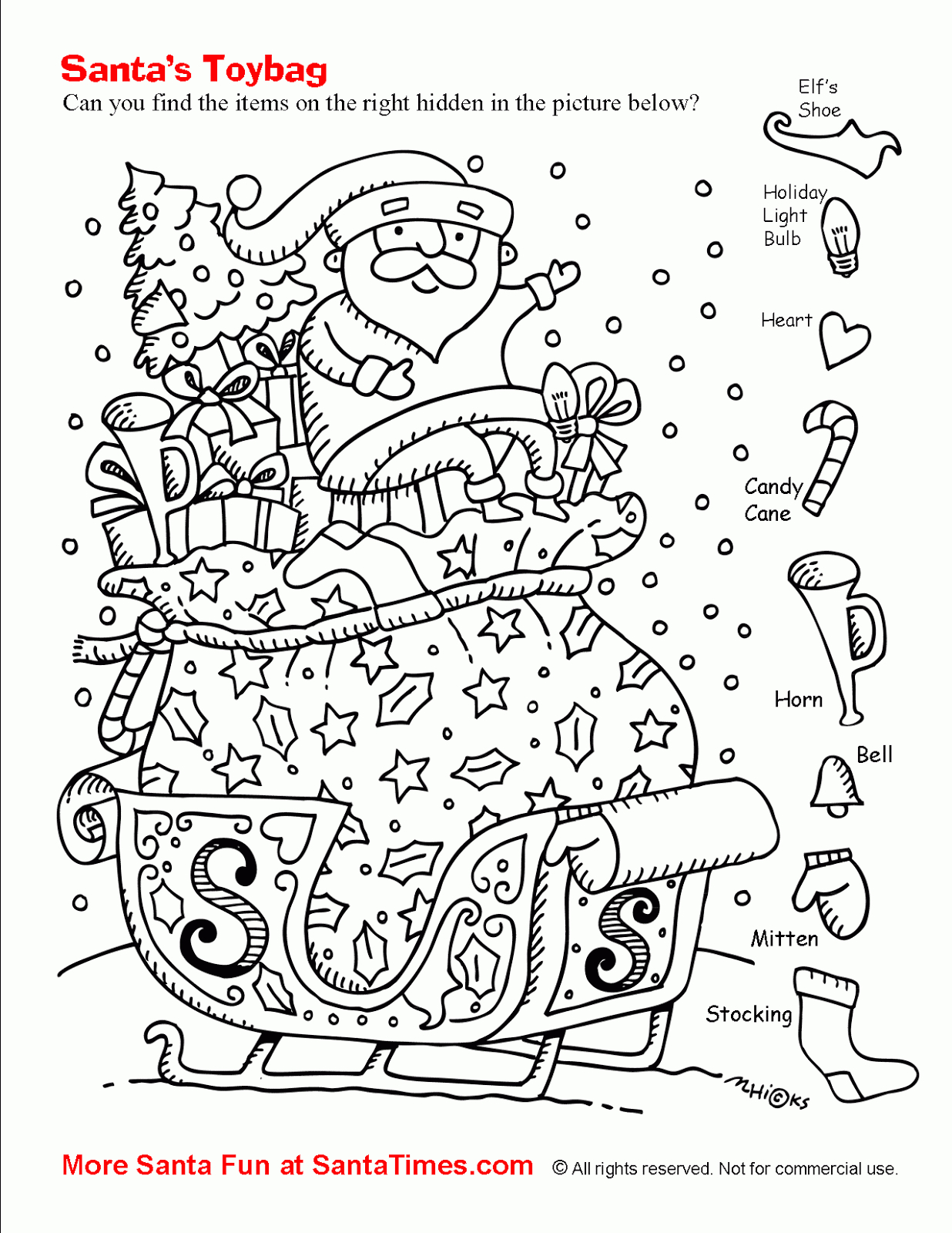 Tipss Und Vorlagen: Christmas Hidden Pictures regarding Hidden Pictures Christmas Worksheets