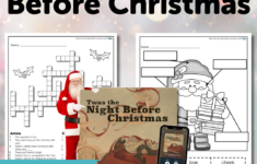 Twas The Night Before Christmas Activities - Novel Effect within Twas the Night Before Christmas Worksheet