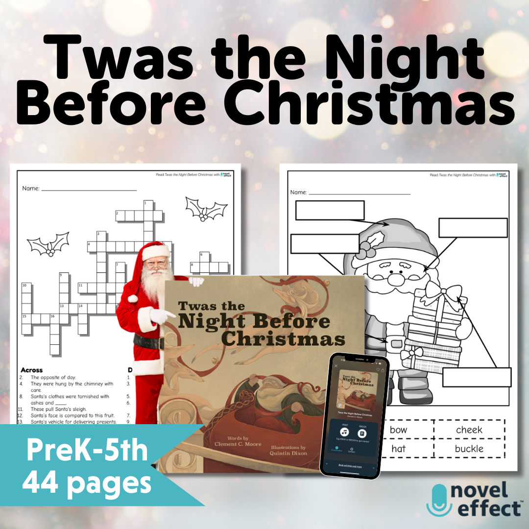 Twas The Night Before Christmas Activities - Novel Effect within Twas the Night Before Christmas Worksheet