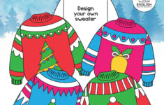 Ugly Christmas Sweater Craft - English Created Resources within Design Your Own Christmas Sweater Worksheet