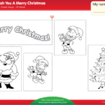 We Wish You A Merry Christmas Worksheet   Color, Cut, & Paste With Regard To Free Printable Cut And Paste Christmas Worksheets