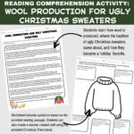 Wool Production For Ugly Christmas Sweaters Reading Comprehension Intended For Ugly Christmas Sweaters Worksheet Answers