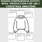 Wool Production For Ugly Christmas Sweaters Reading Comprehension Pertaining To Ugly Christmas Sweater Worksheet Answer Key