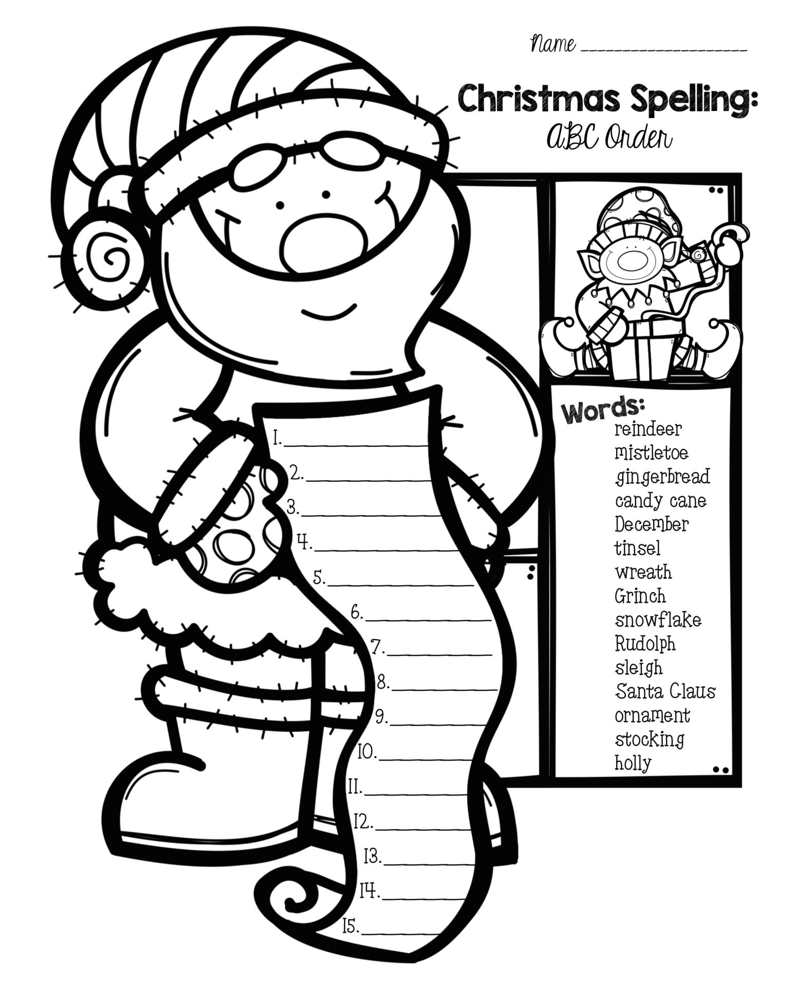 Worksheets For 1St Grade Christmas Activities - 15 Free Pdf for Free Christmas Worksheets For 1st Grade