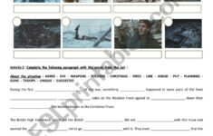 Ww1 : The Christmas Truce - Esl Worksheetkrysstl regarding The Christmas Truce Worksheet