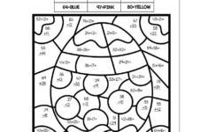 2-Digit Addition Spring Colornumber - Easter Egg - Lucky for Easter Addition Worksheets