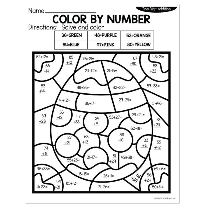 Easter Addition Worksheets