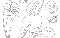 22 Free Easter Bunny Coloring Pages (Printable Pdf) for Easter Bunny Worksheets Printables