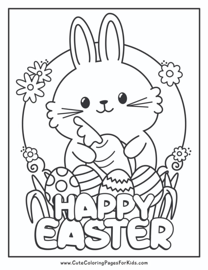 Easter Color Worksheets