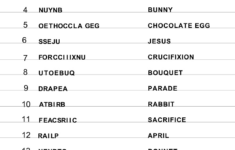 8 Free Printable Easter Word Scramble Puzzles in Easter Word Scramble Worksheets with Answers