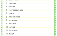 8 Free Printable Easter Word Scramble Puzzles with Easter Word Scramble Worksheets With Answers