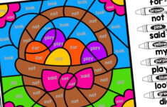 Colorsight Word | Easter Worksheets for Easter Sight Words Worksheets