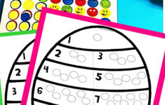 Counting 1 To 10 Dot Stickers Easter Eggs - Sea Of Knowledge regarding Counting Easter Eggs Worksheets