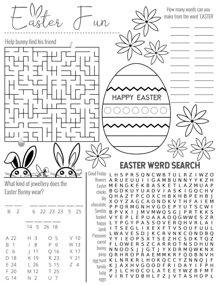 Easter Worksheets Activities