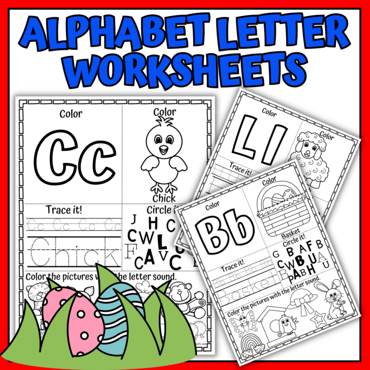 Easter Alphabet Worksheets