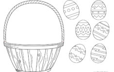 Easter Basket Template, Easter Basket Clipart &amp; Easter Craft pertaining to Easter Craft Worksheets