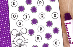 Easter Bunny Letter Find Worksheets intended for Easter Alphabet Worksheets