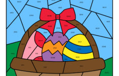Easter Colorcode Multiplication Worksheets For 2Nd 3Rd for Easter Math Worksheets 3rd Grade