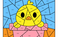 Easter Colorcode Multiplication Worksheets For 2Nd 3Rd with Easter Multiplication Color Worksheets