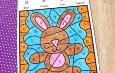 Easter Colorletter Worksheets within Easter Letter Worksheets