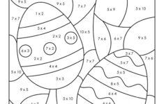 Easter Colornumber - 10 Free Printable Pages | Printabulls in Easter Math Coloring Worksheets