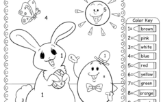 Easter Colornumber Worksheet - Free Printable, Digital, &amp; Pdf regarding Kindergarten Easter Math Worksheets