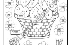 Easter Colouring - Esl Worksheetmartinasvabova inside Easter Worksheets Coloring