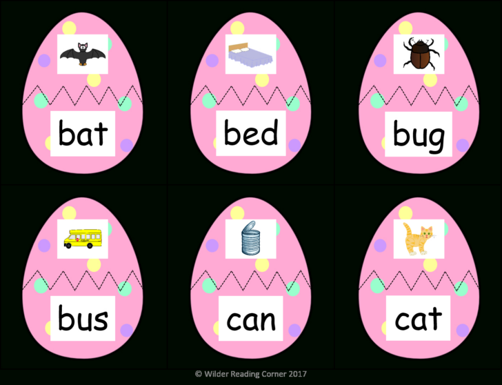 Easter Cvc Worksheets