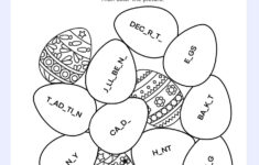 Easter Day Fill In The Missing Letters And Color Easter Eggs Free throughout Easter Day Worksheets