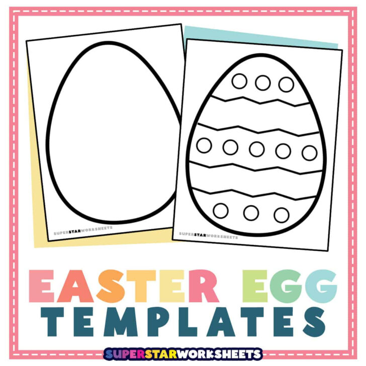 Decorate Easter Egg Worksheets