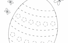 Easter Egg Tracing Printable regarding Easter Tracing Worksheets