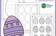 Easter Eggs Free Printables - Your Therapy Source within Decorate Easter Egg Worksheets
