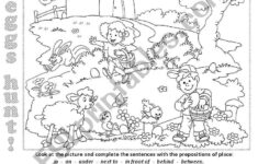 Easter Eggs Hunt - Esl Worksheetchiaretta throughout Easter Egg Hunt Worksheets