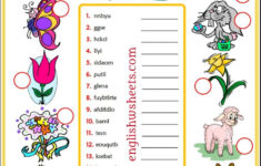Easter Holidays Esl Vocabulary Worksheets intended for Easter Vocabulary Worksheets