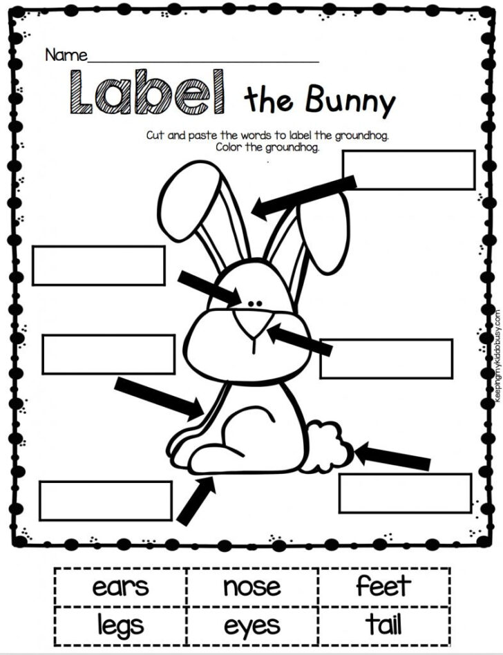 Free Easter Kindergarten Worksheets