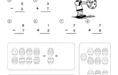 Easter Math Worksheets - Addition And Subtraction - Tim'S Printables throughout Easter Adding Worksheets