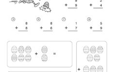 Easter Math Worksheets - Addition Worksheet - Tim'S Printables for Easter Math Worksheets