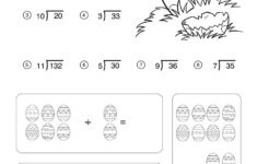 Easter Math Worksheets - Division Worksheet - Tim'S Printables for Easter Division Worksheets