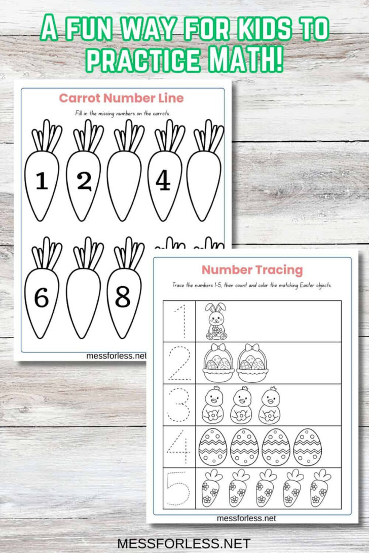 Preschool Easter Math Worksheets