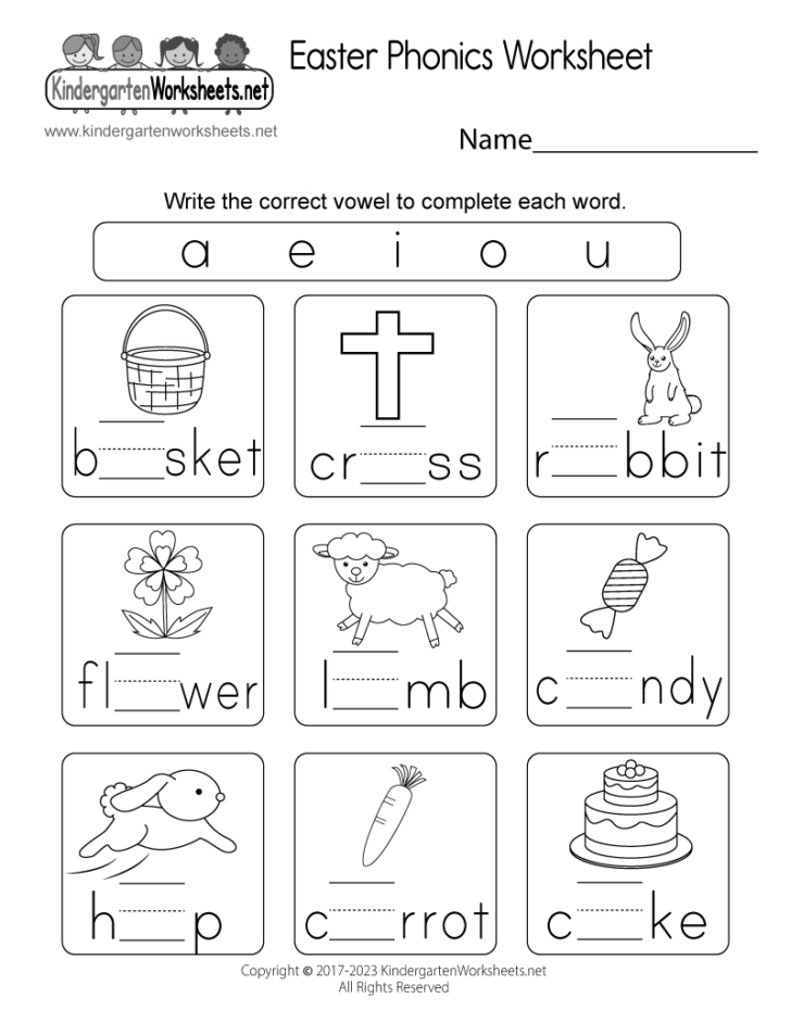 E Is For Easter Worksheets