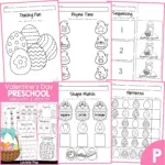 Easter Preschool Worksheets And Activities No Prep Inside Easter Pre K Worksheets