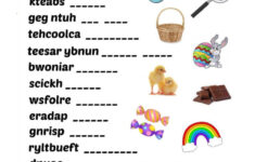 Easter Scrambles: English Esl Worksheets Pdf &amp; Doc intended for Easter Unscramble Worksheets