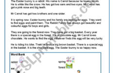 Easter Story - Esl Worksheetsapphom for Easter Story Worksheets