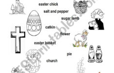 Easter Symbols Match - Esl Worksheetmati.rowce with Symbols of Easter Worksheets