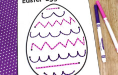 Easter Tracing Worksheets within Easter Egg Tracing Worksheets