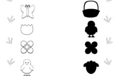 Easter Worksheet - Matching Items Game| Planerium inside Easter Matching Worksheets