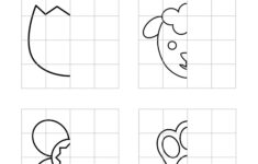 Easter - Worksheet - Puzzle Symmetry | Planerium inside Easter Symmetry Worksheets