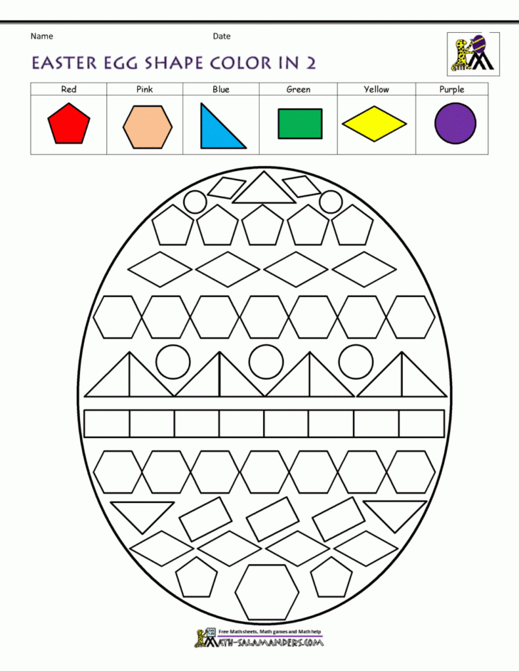 Easter Worksheets For Toddlers