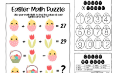 Free Easter Math Printables - Lemon And Kiwi Designs with regard to Math Easter Worksheets