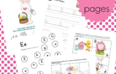 Free Easter Printable Learning Pack For Preschoolers in Pre K Easter Worksheets For Preschool